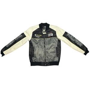 Riot Empire Racing Bomber Jacket Small Worldwide Speed Graphic Moto Streetwear